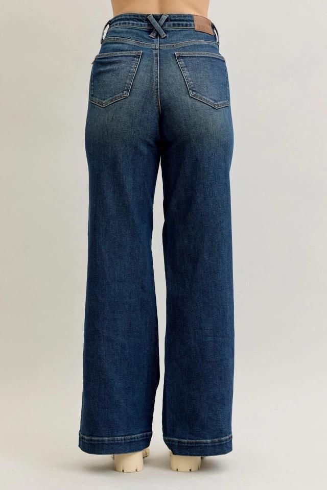 Judy Blue HW Retro Wide Tc Front Welt Pockets