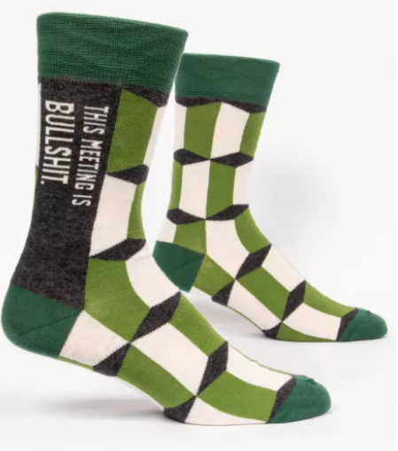 This Meeting Is Bullshit Mens Crew Socks