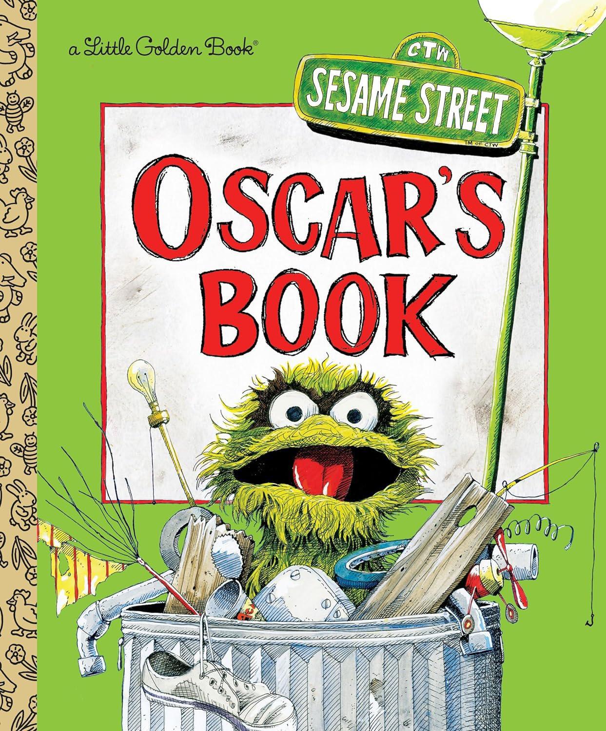 Oscar's Book -Sesame Street-Little Golden Book