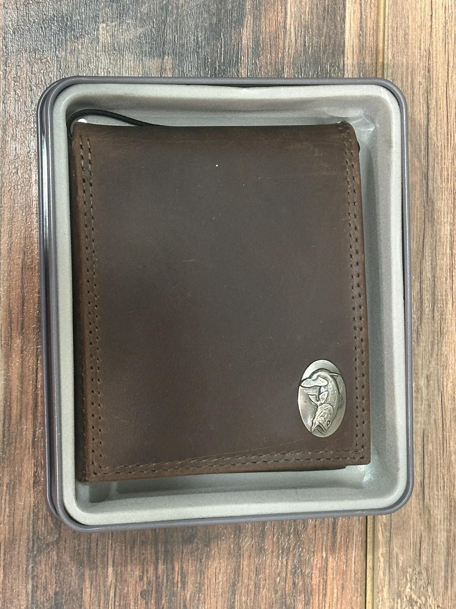 Light Brown Crazy Horse Passcase Wallet
