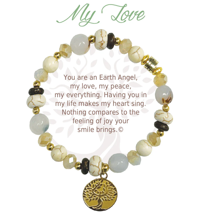 Earth Angel Natural Stone Bracelet - My Love