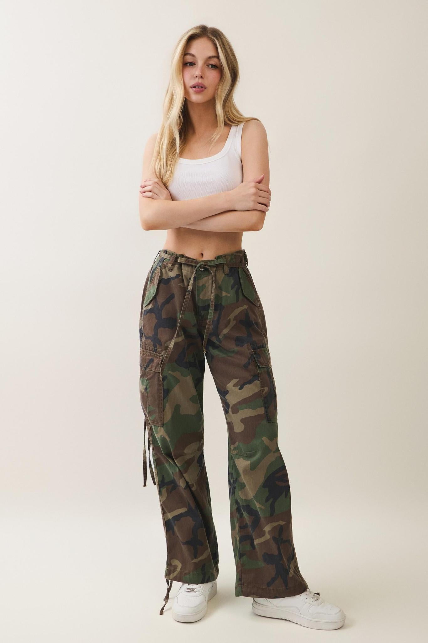 Trailblazer Wide Leg Camo Cargo Pants