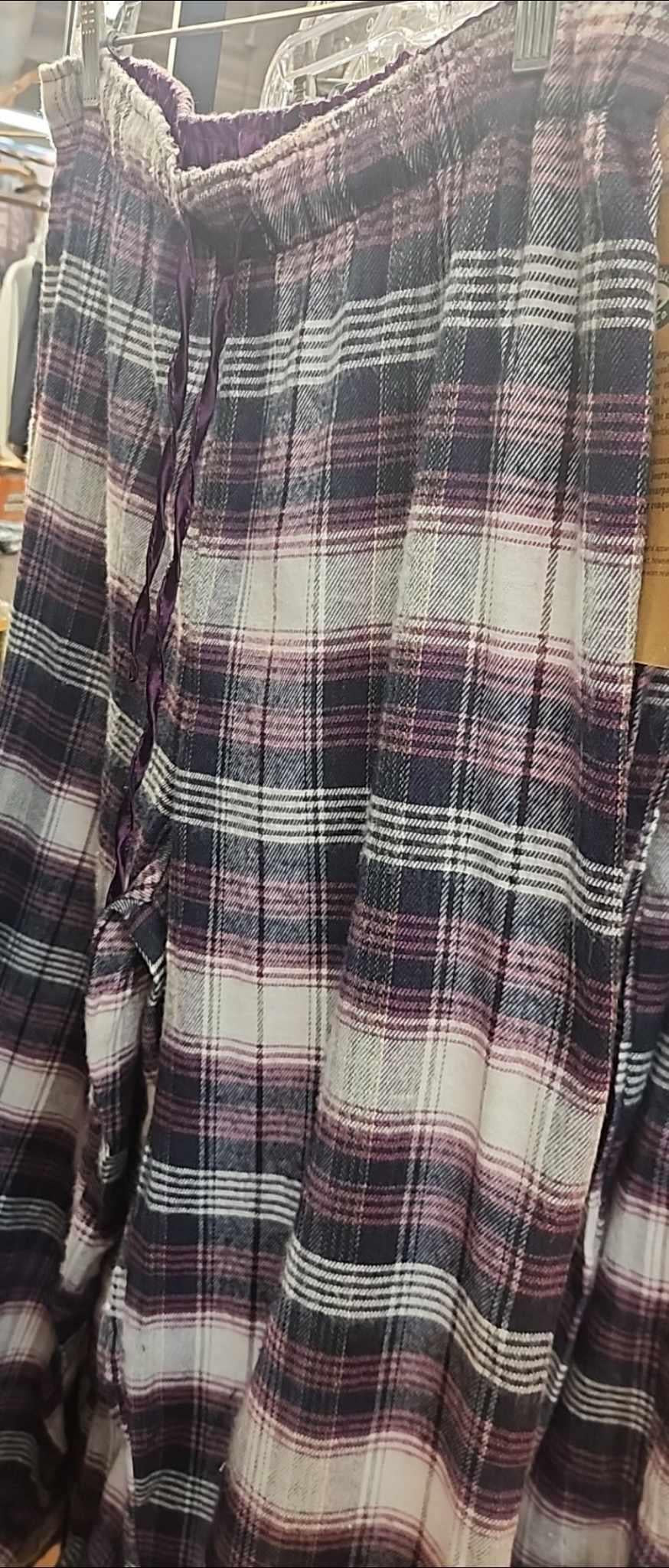 Purple Plaid Pajama Pants