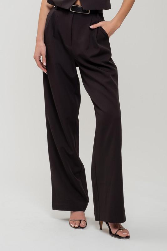 Black Pleated Dress Pants