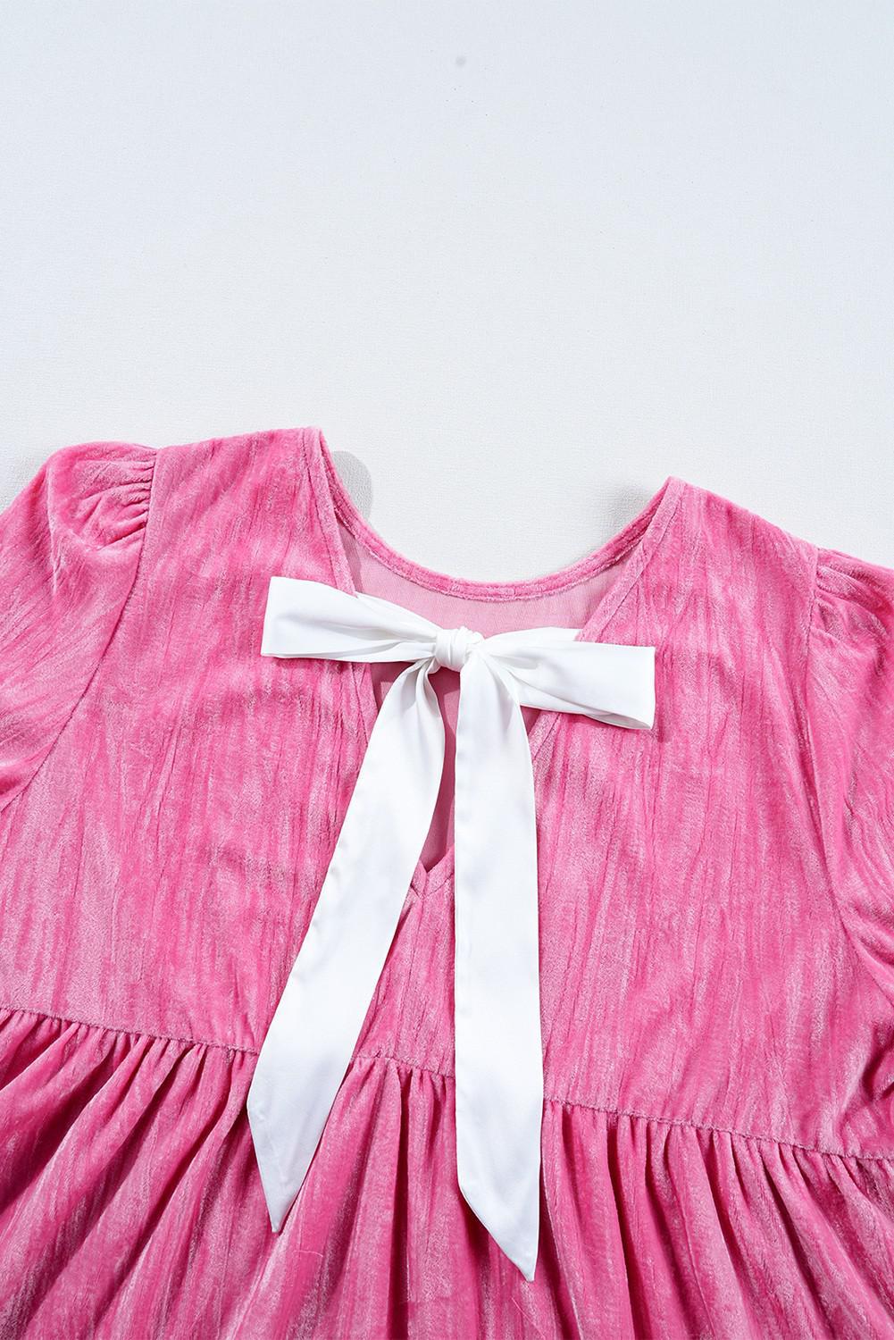 Flounce Tiered Ruffled Mini Dress