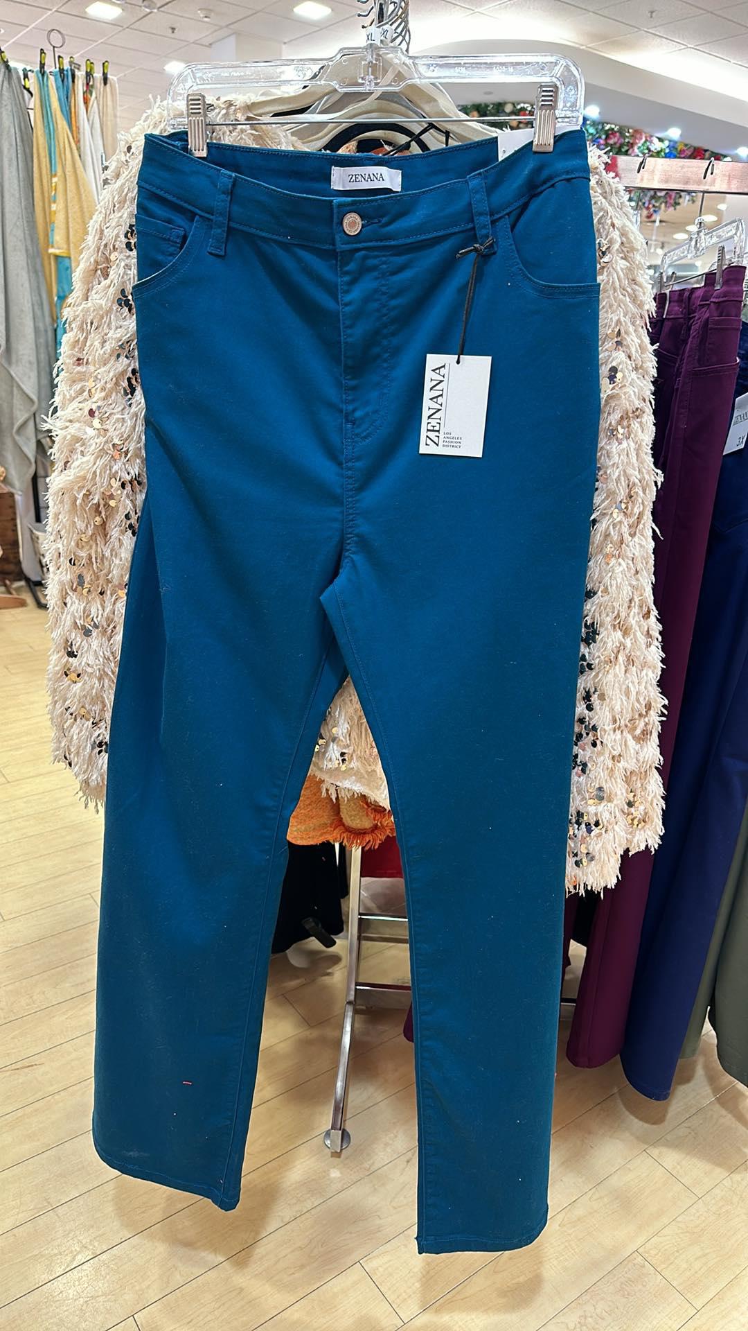 Teal Bootcut Pants