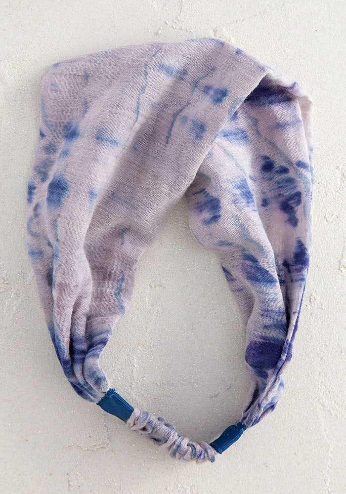 Tie-Dye Wideband Headband Purple