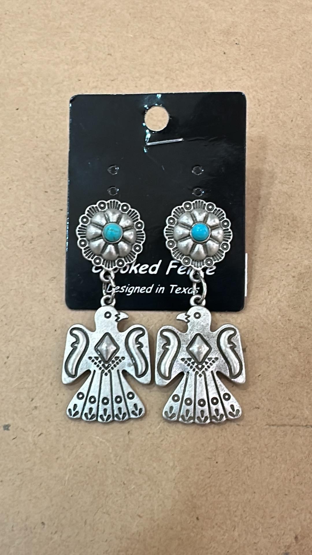 Thunderbird Silver Earrings