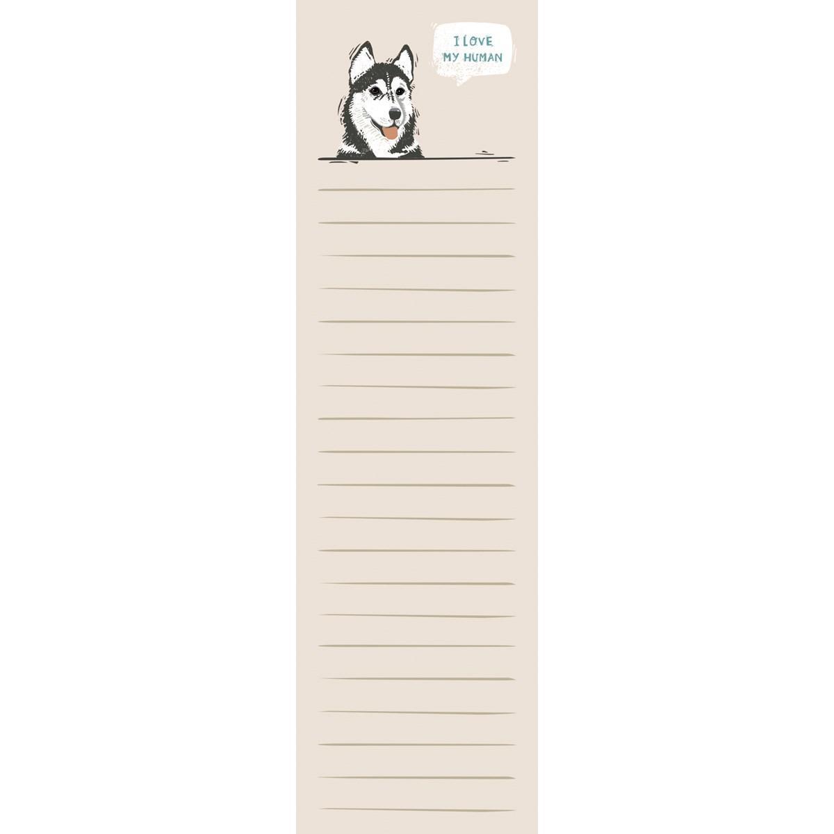 I Love My Human Note Pad