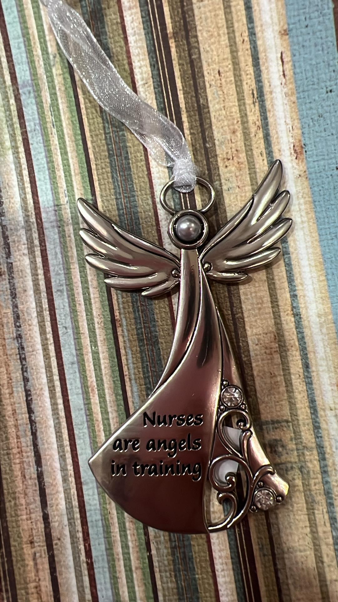 Nurses Are Angels Car Charm