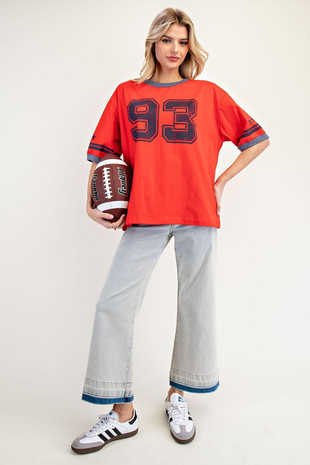 Varsity Round Neck T-shirt