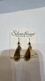 Gold Silver Forest Earrings