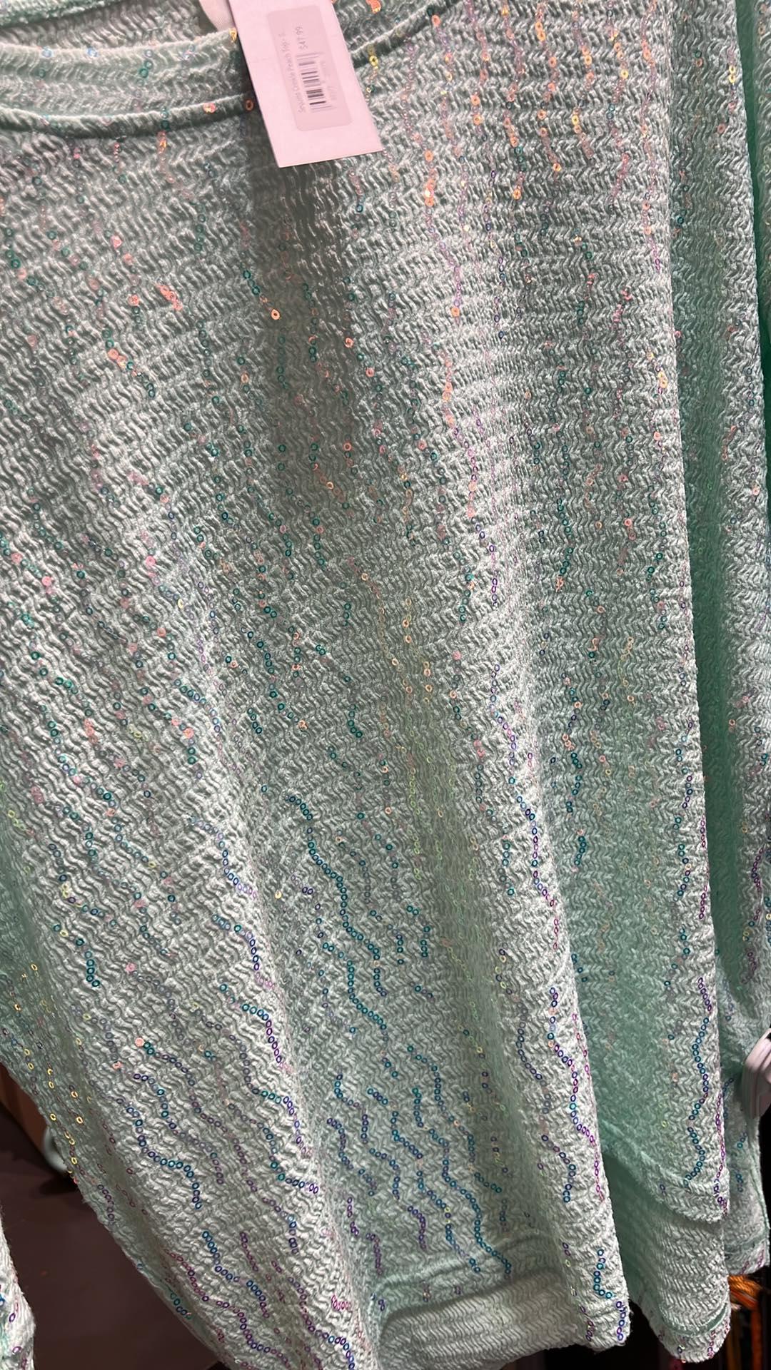Sequins Crinkle Top