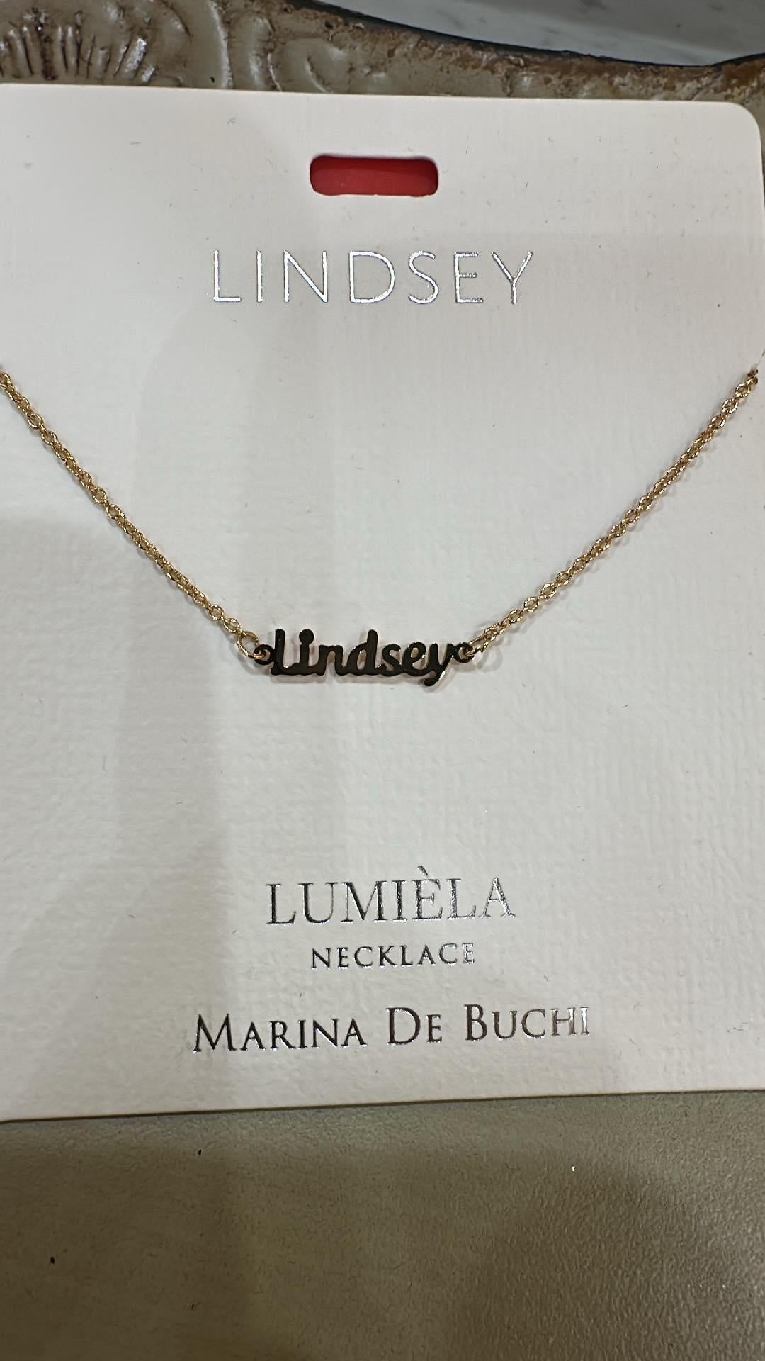 Lindsey Name Necklace