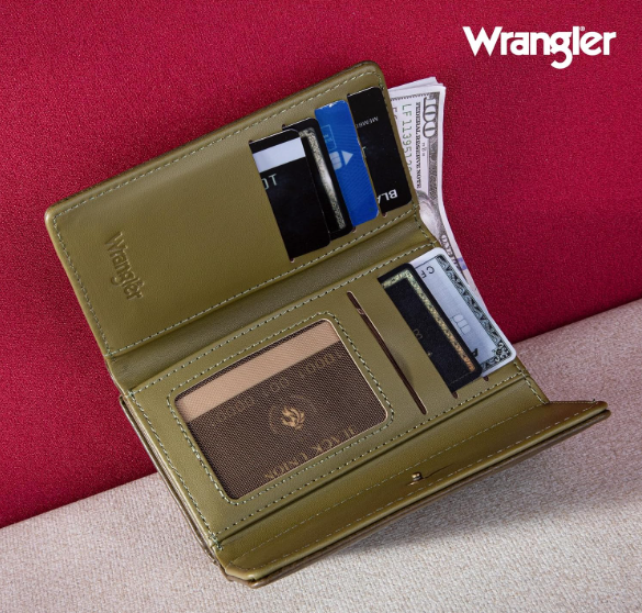 Wrangler Leather Trifold Wallet