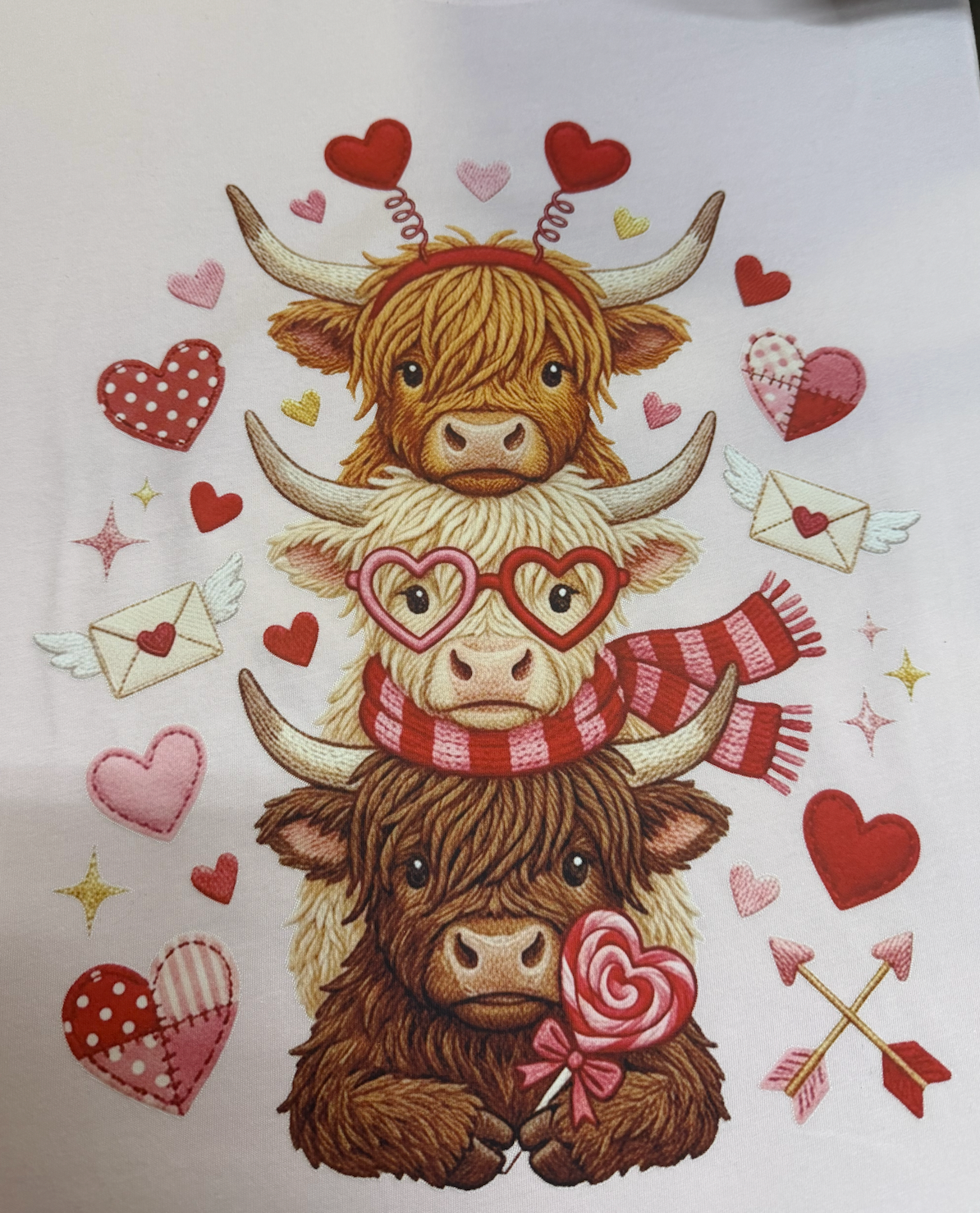 Highland Cow Valentine
