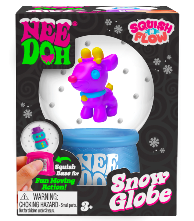 NeeDoh Squish N Flow Snow Globe