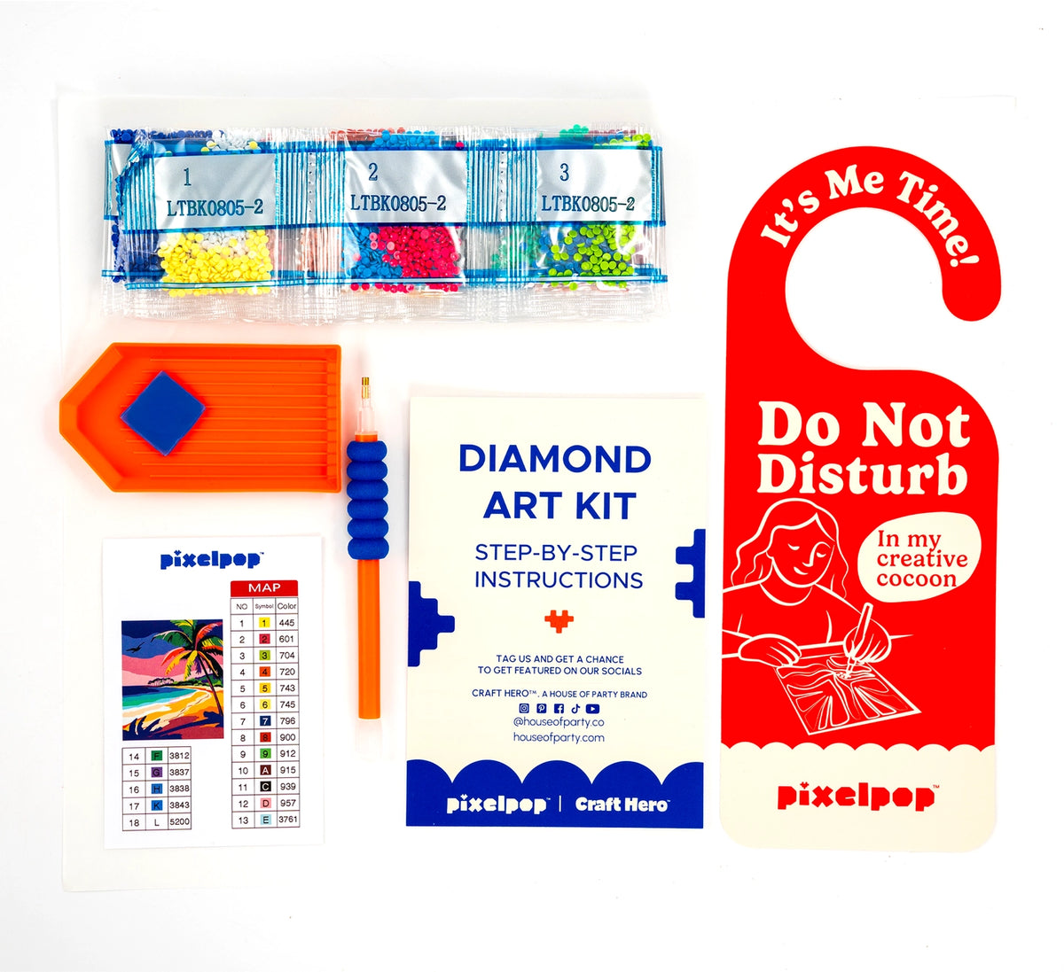 Craft Hero Pixelpop™ - Golden Hour Bay - Diamond Art Reset Kit
