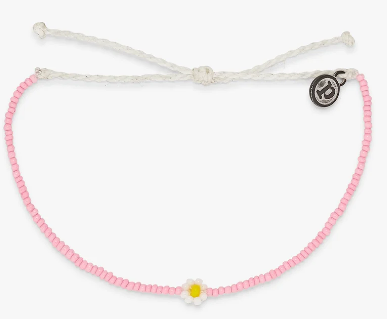 Spring Daisy Seed Bead Bracelet