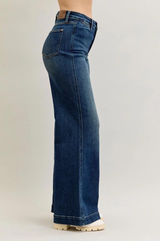 Judy Blue HW Retro Wide Tc Front Welt Pockets