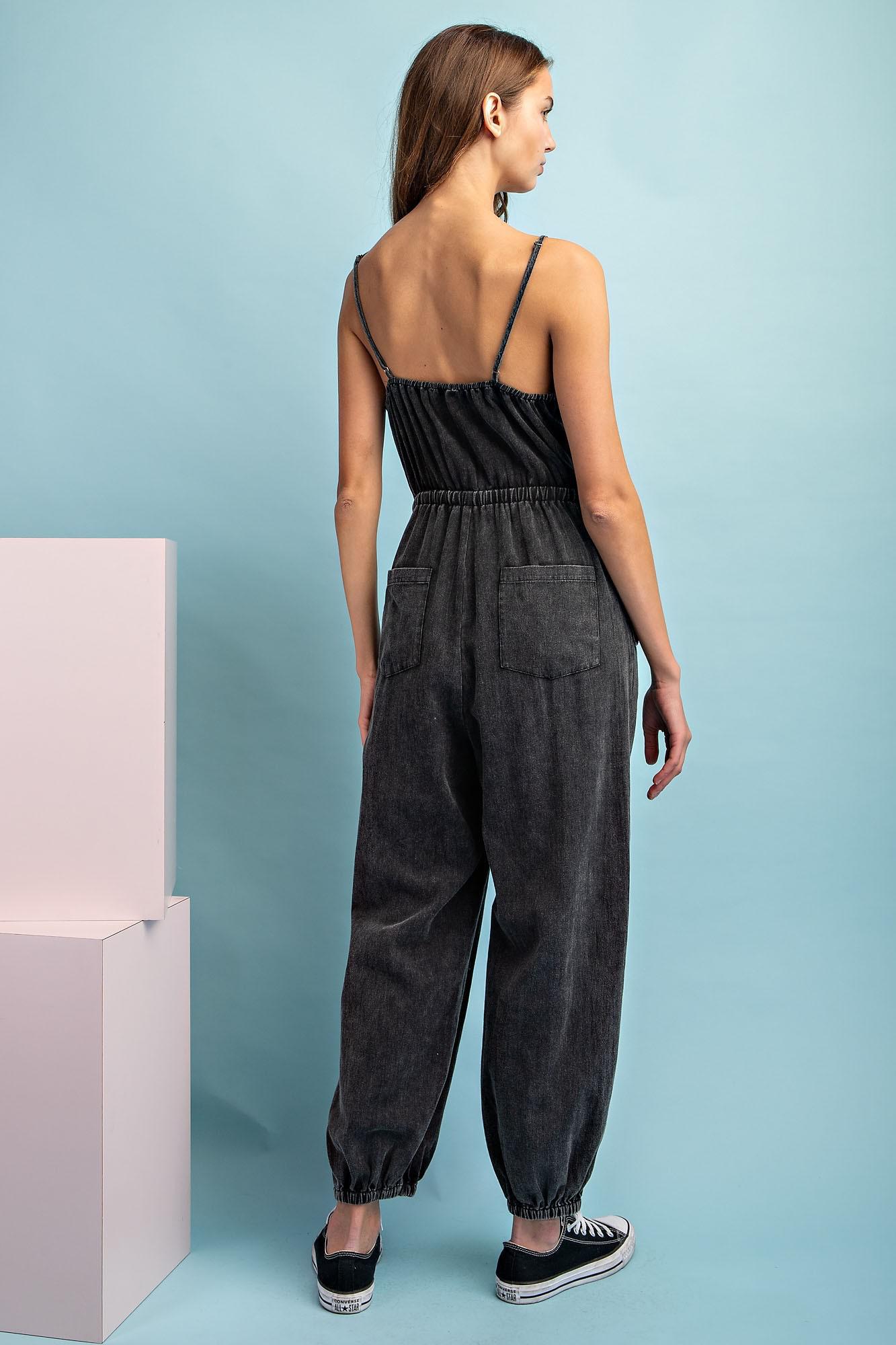 Ash Snow Washed Jumpsuit