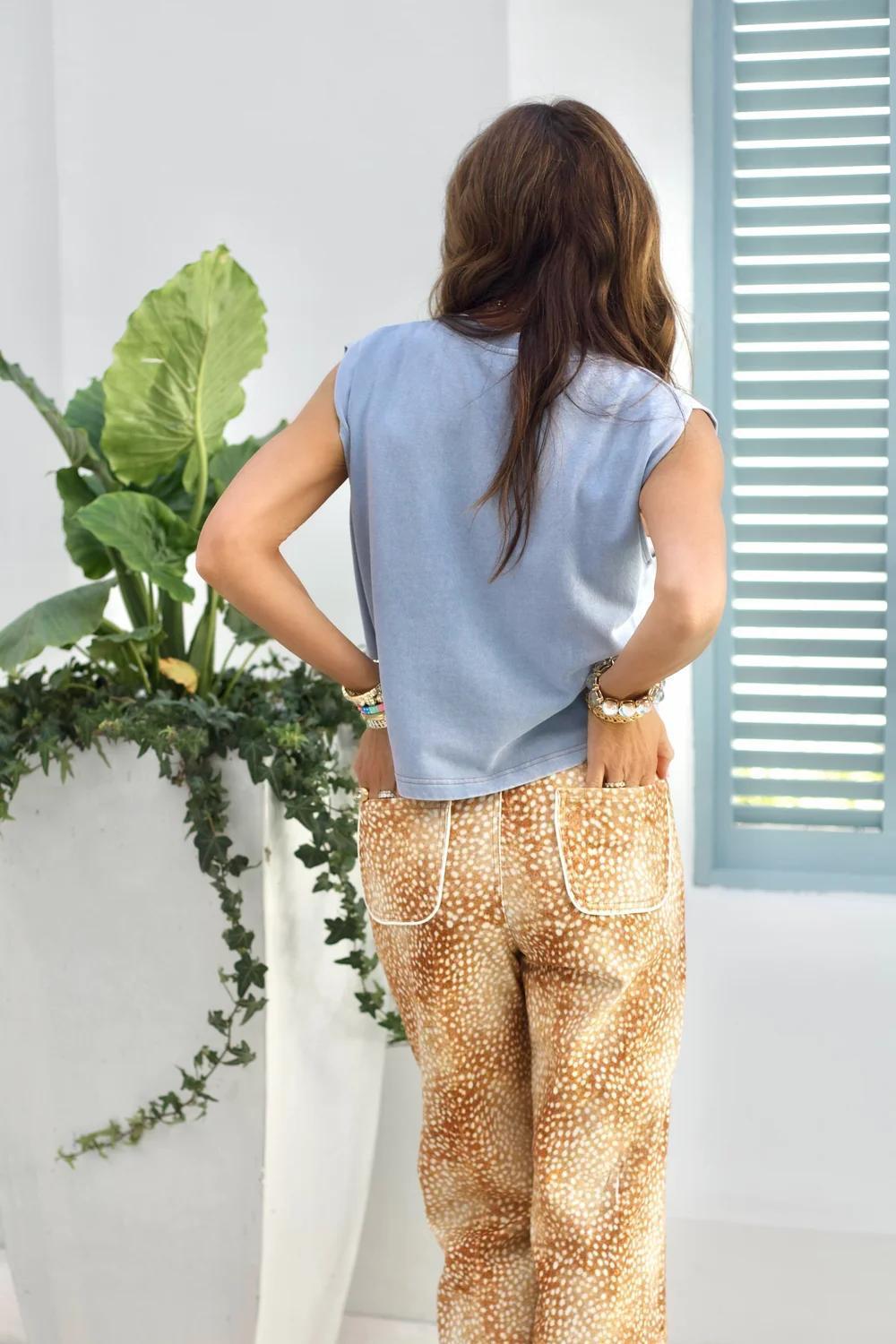 Fawn Print Denim