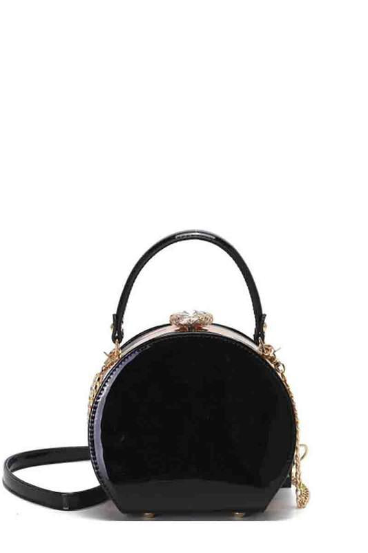 Circle Gloss Crystal Handbag