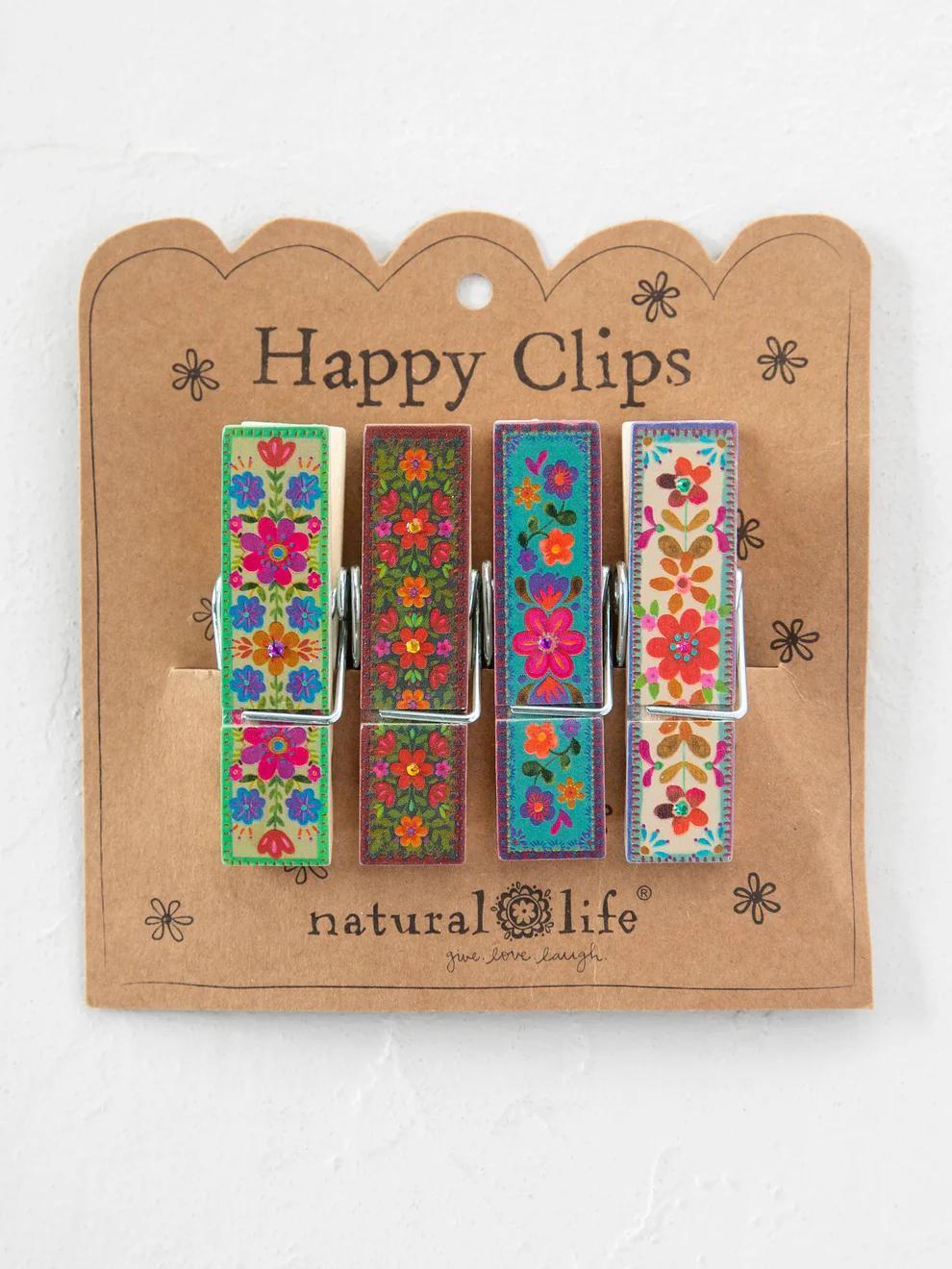Happy Clips - Multi-Folk Flower