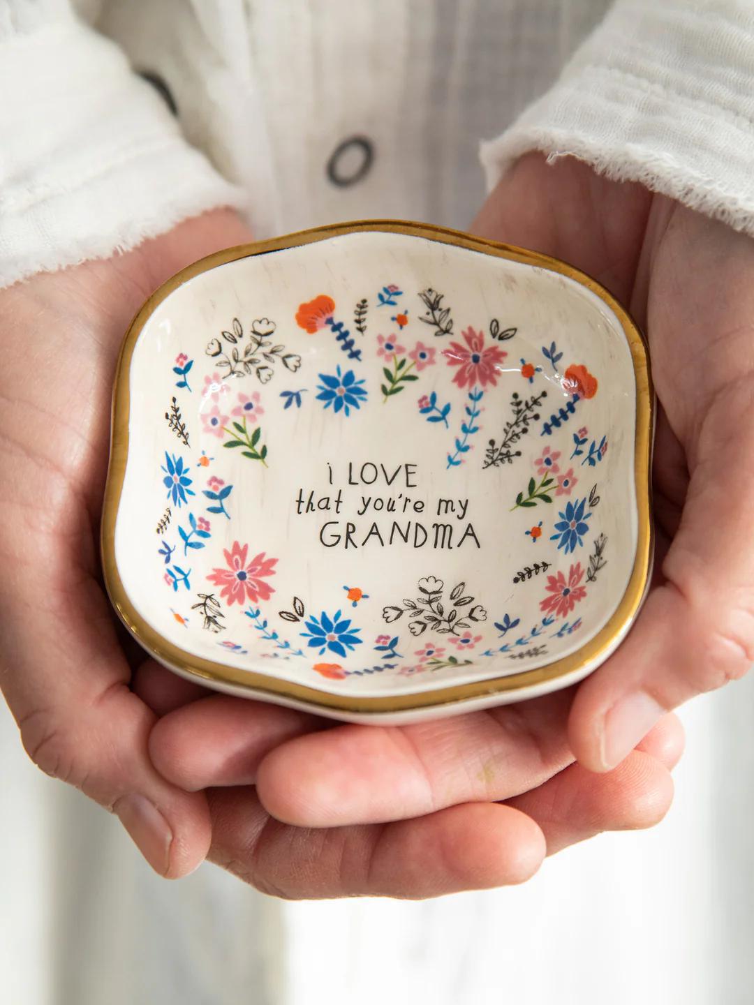 I Love That Your My Grandma Antiqued Trinket Bowl