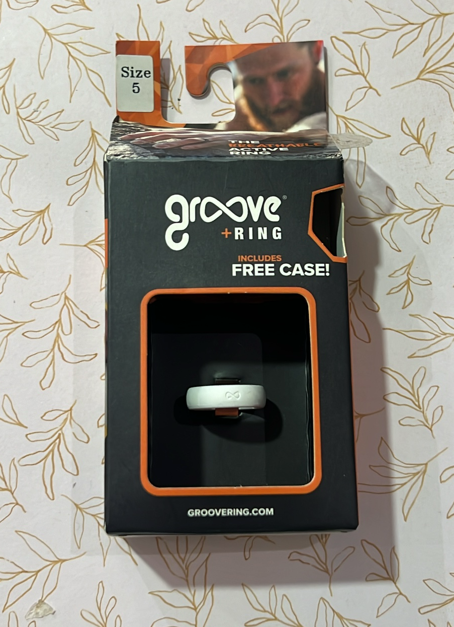 White Blue Groove Life Ring