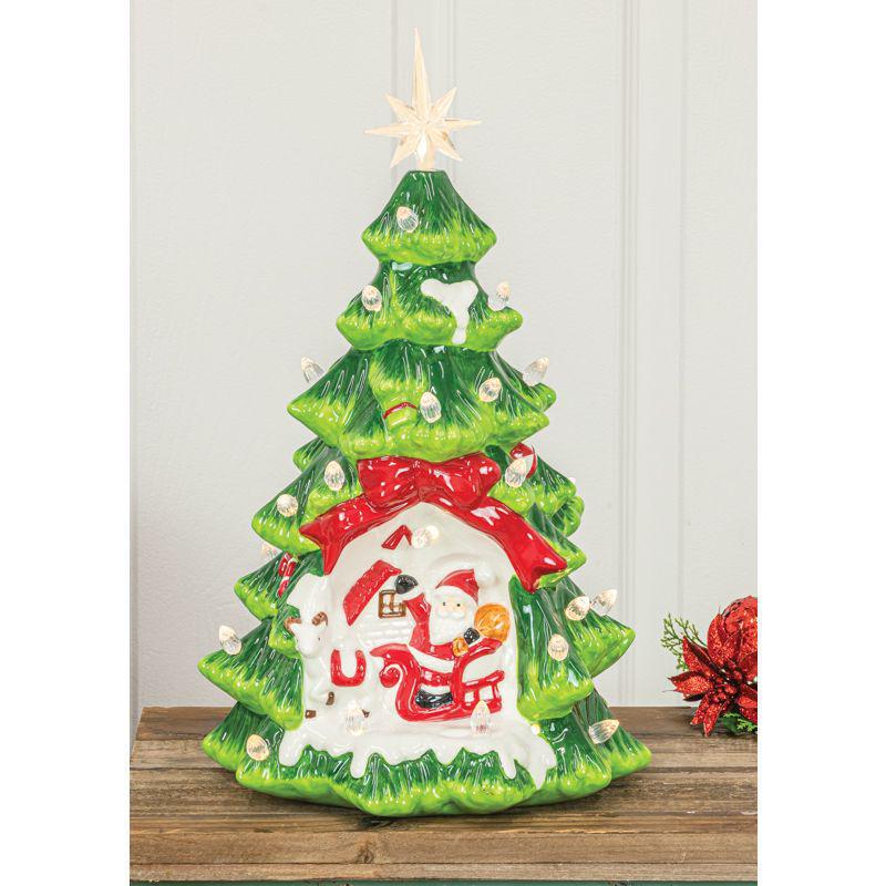 Ceramic Santa Christmas Tree