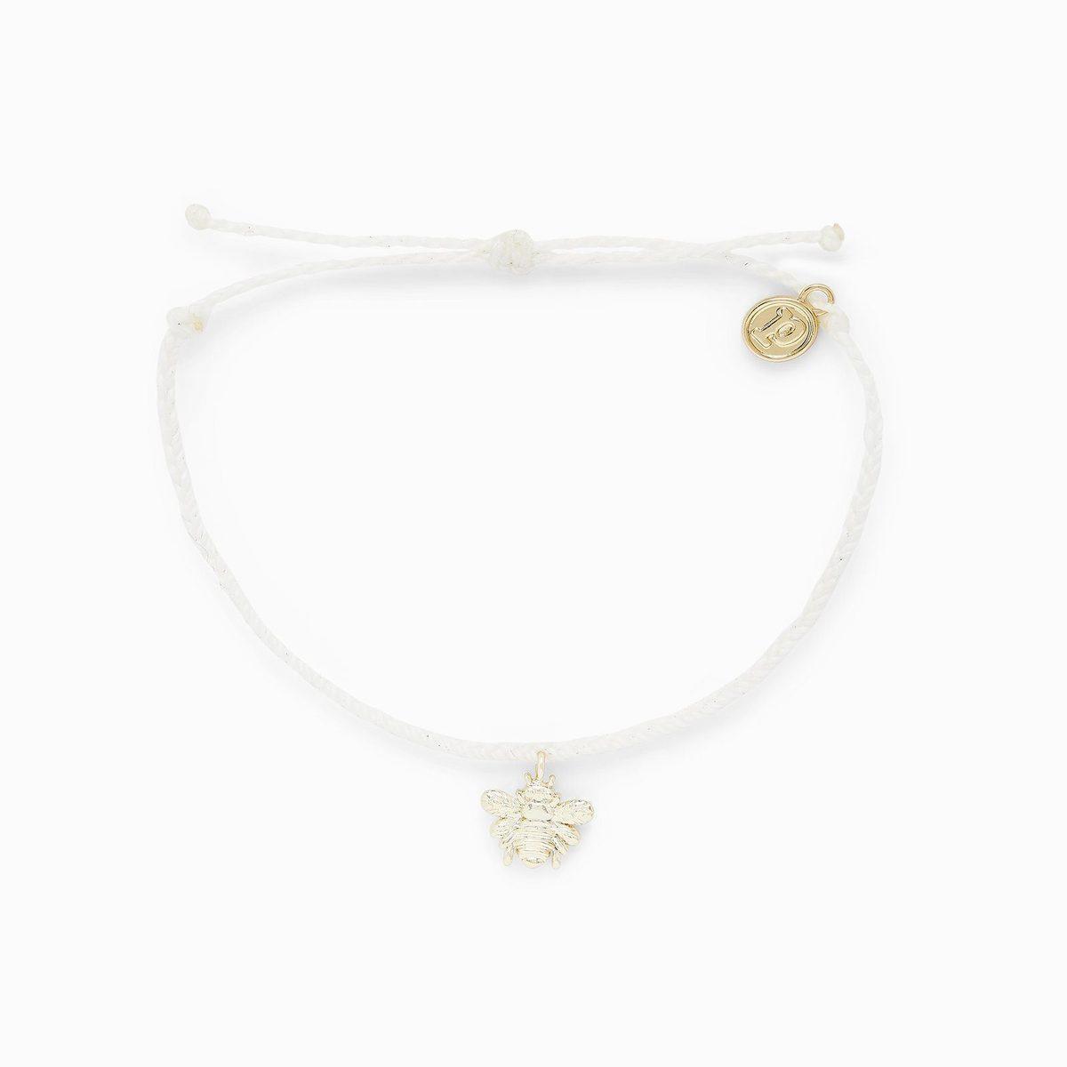 Save The Bees Charm Bracelet Natural