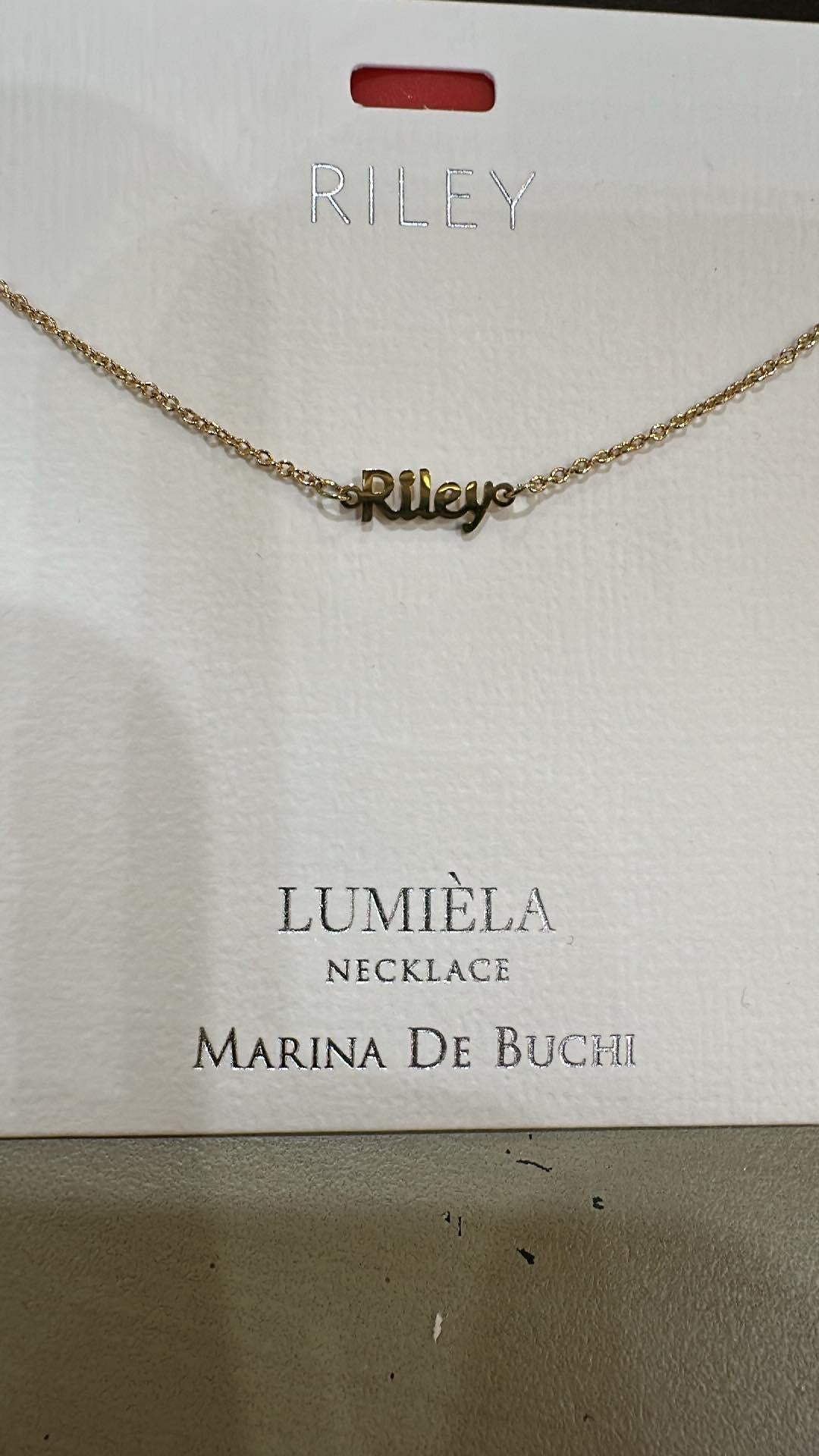 Lumiela Riley Name Necklace