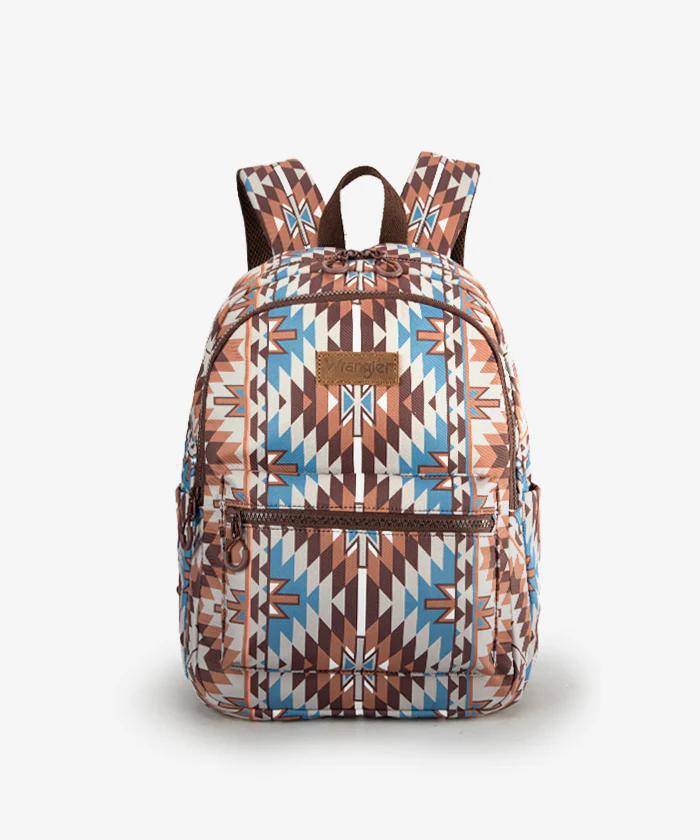 Wrangler Aztec Printed Diaper Bag Backpack