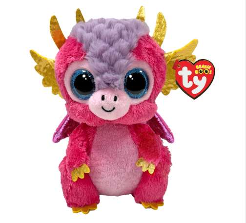 Mia Pink Dragon Beanie Boos