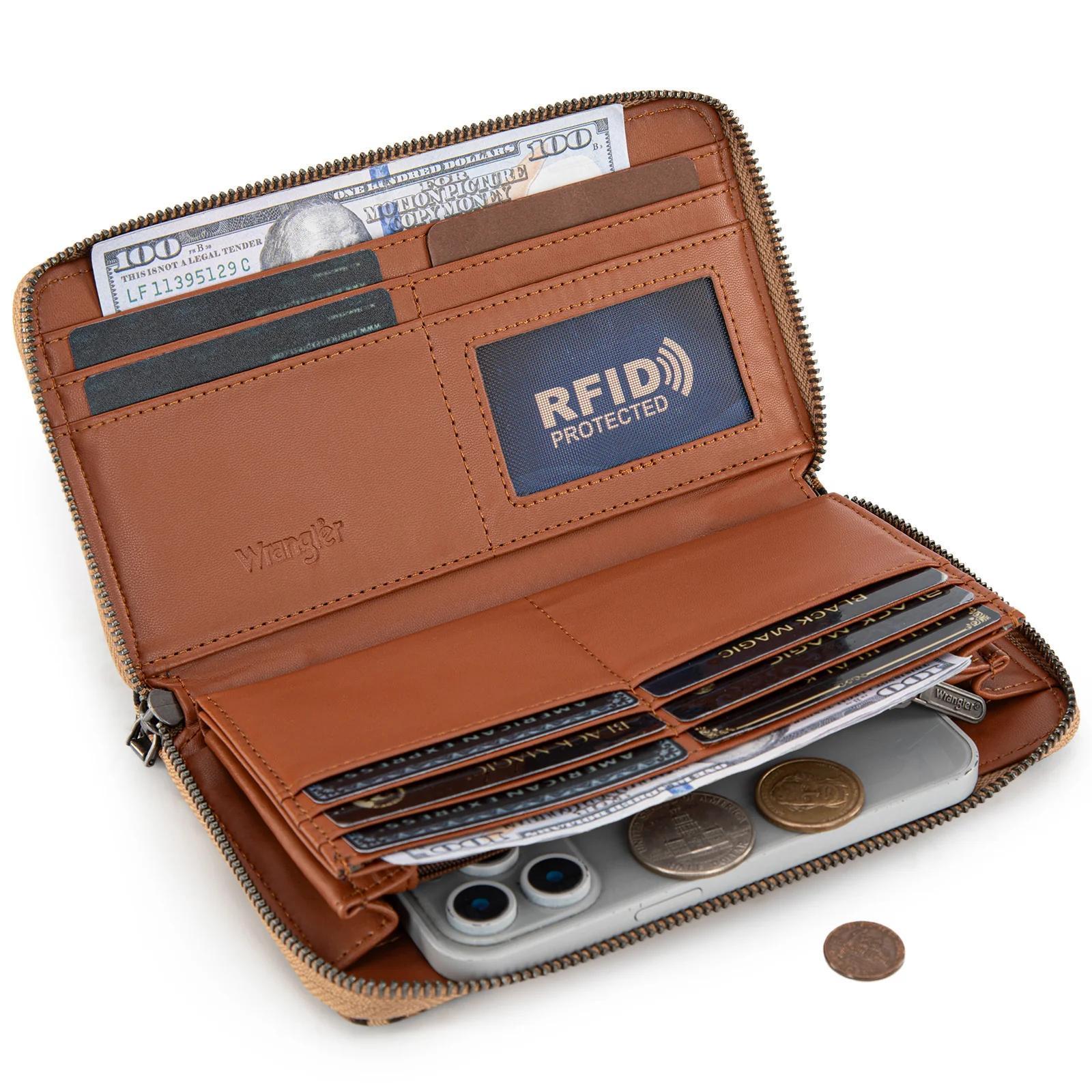 Wrangler Leopard Print Wallet/Wristlet - Leopard