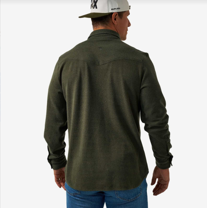 L/S Austin Shirt - Olive Green