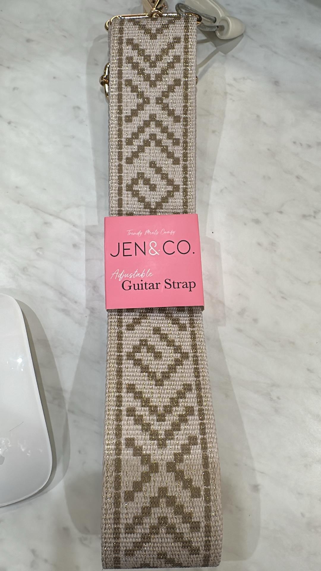 Taupe Boho Guitar Purse Strap