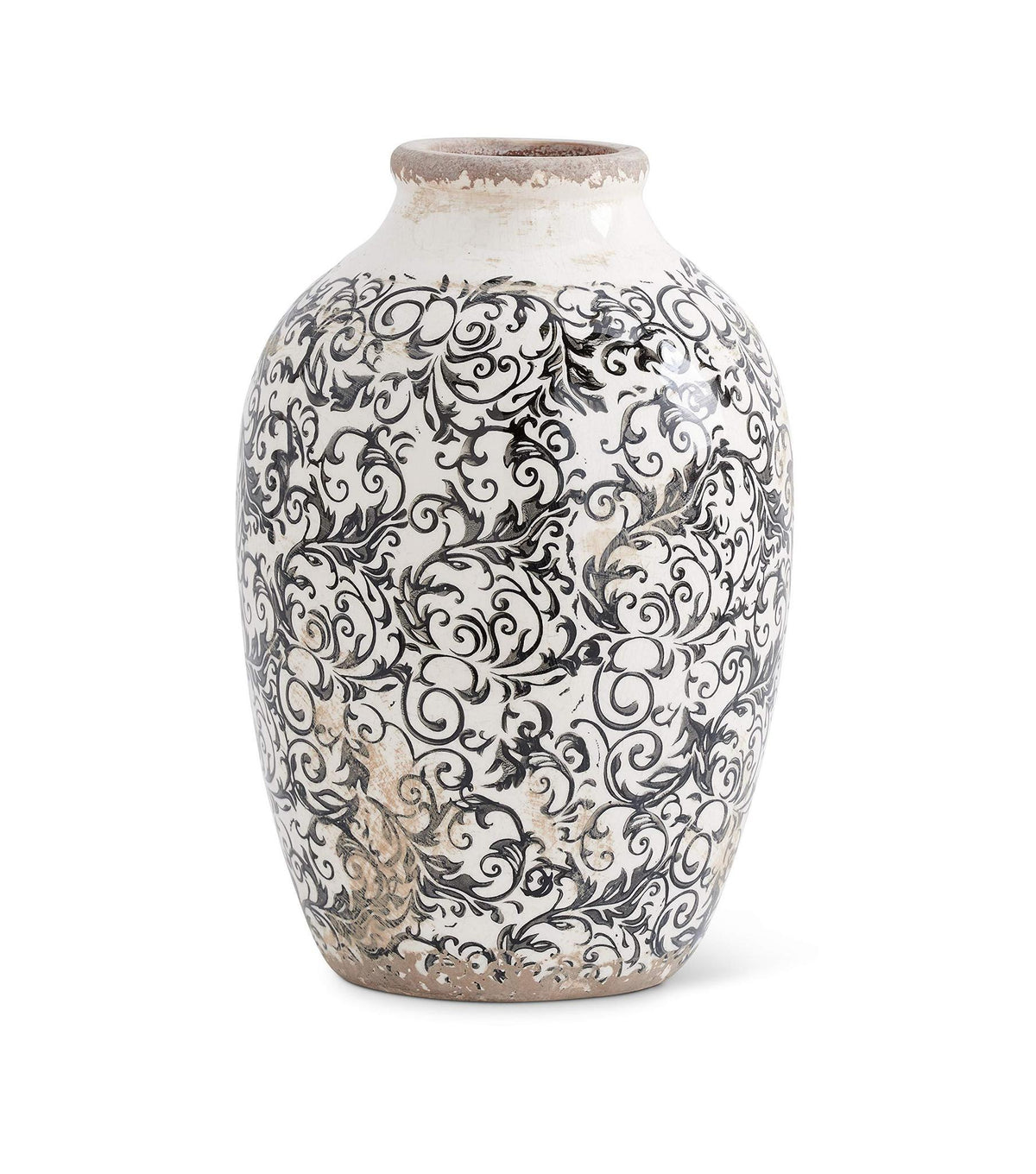 Vintage Black/White Ceramic Vase