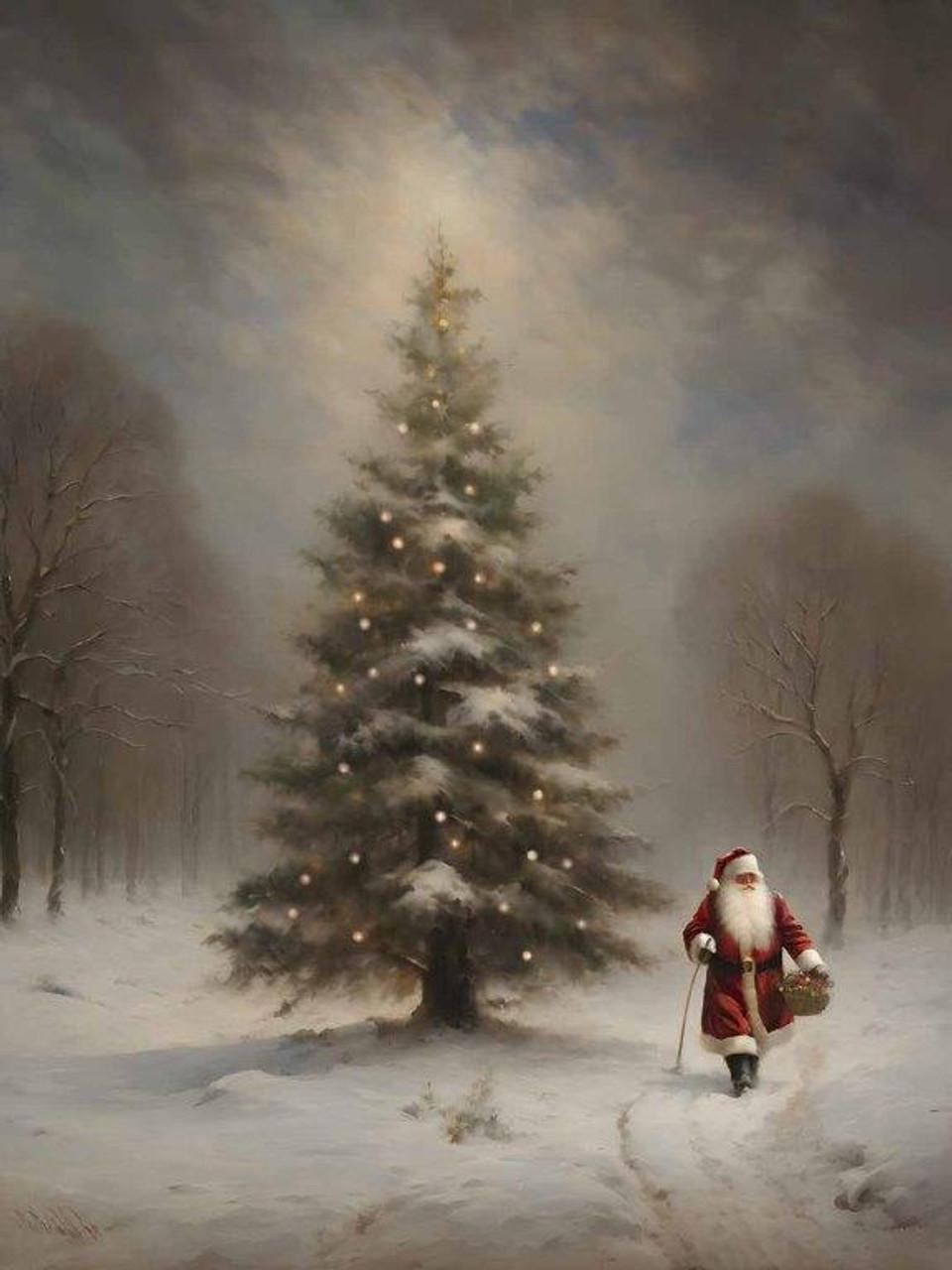 Santa's Arrival 18x24 Box Frame