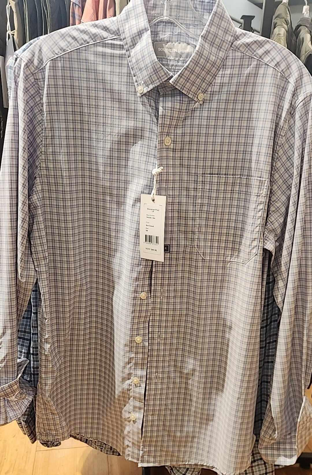 Overstreet Plaid LS Stonewash