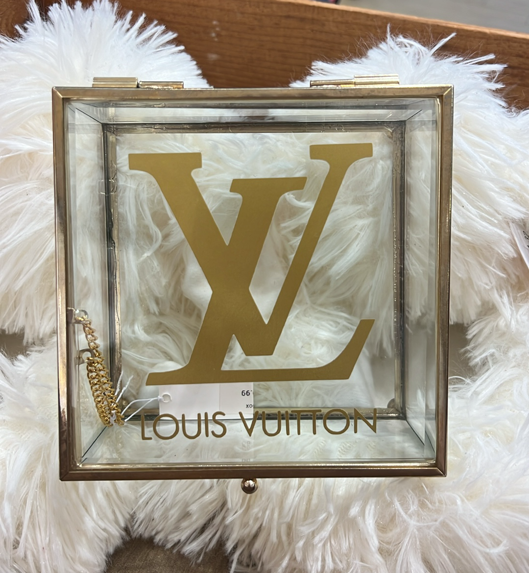 LV Large Glass Jewelry Box