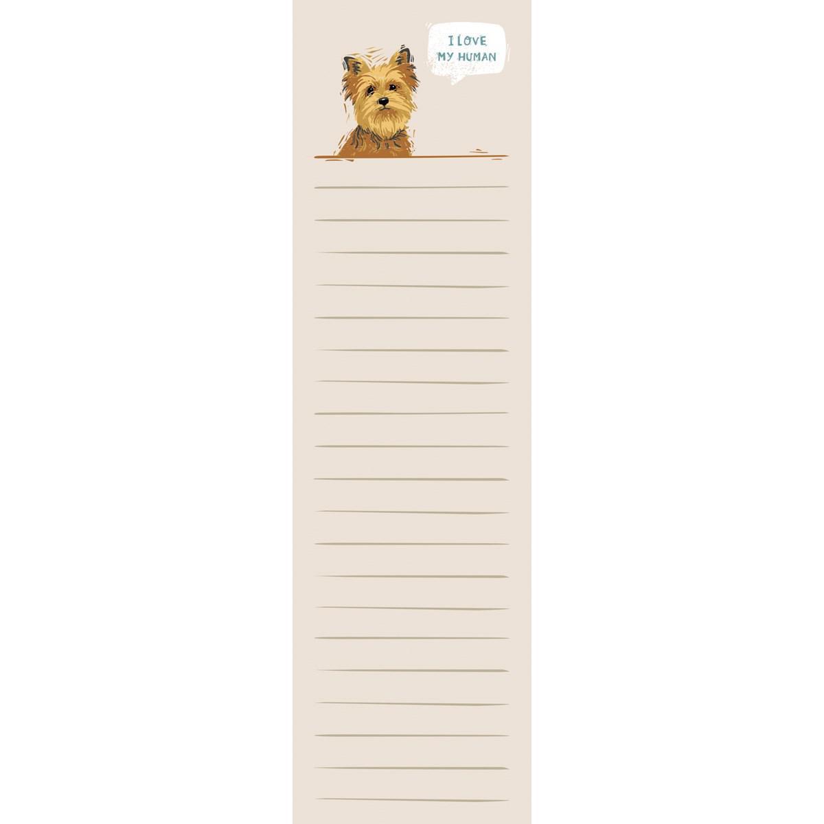 I Love My Human Note Pad