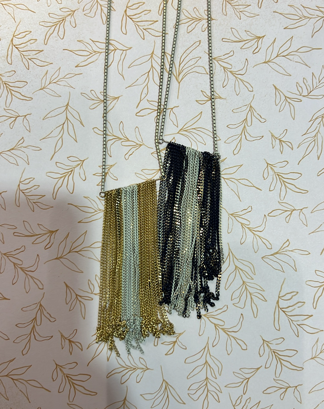 Chain Tassel Bar Necklace