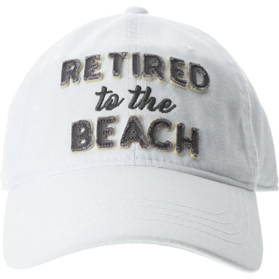 Beach - White Adjustable Hat