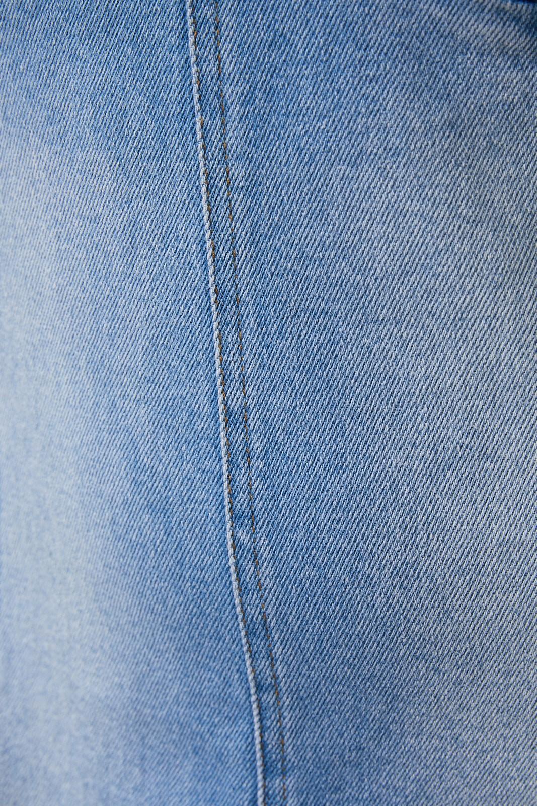 Halter Neck Seam Detail Denim Mini Dress