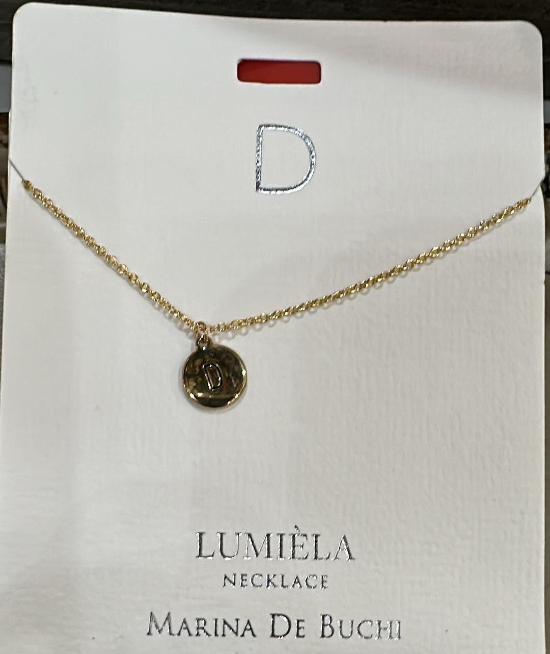 D Circle Pendant Necklace