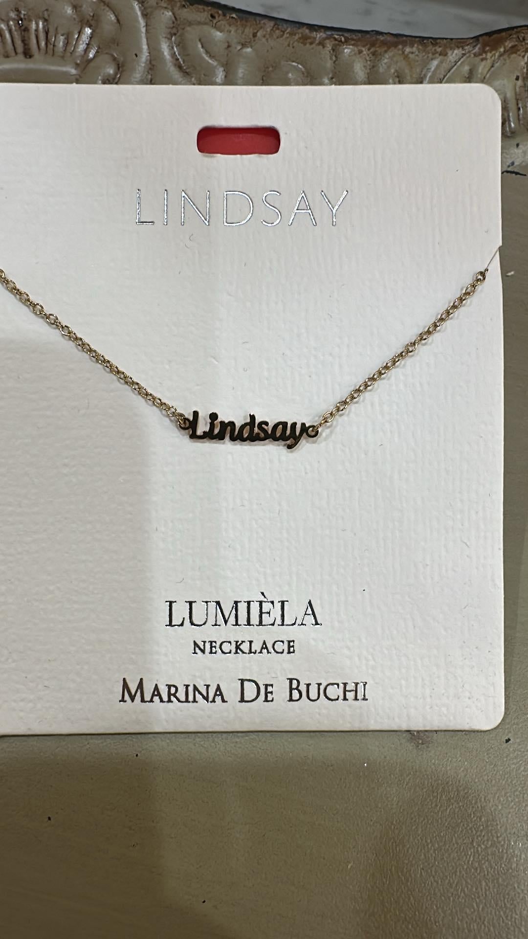 Lindsay Name Necklace