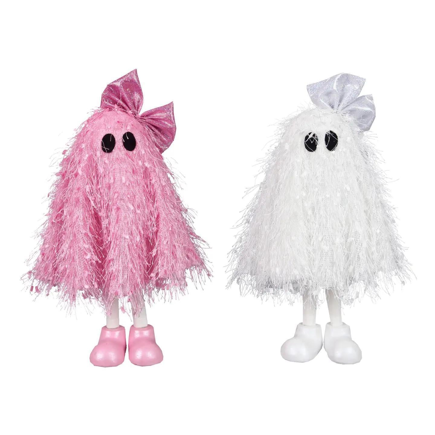 Fabric Fuzzy Tabletop Halloween Ghosts