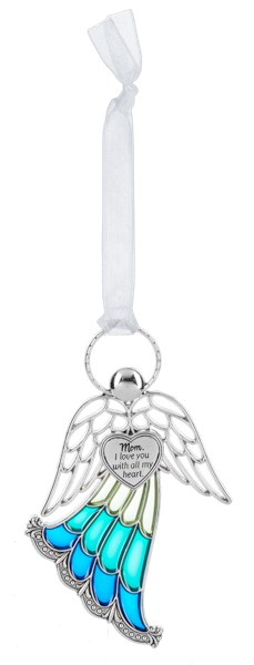 Stained Glass Angel Ornament